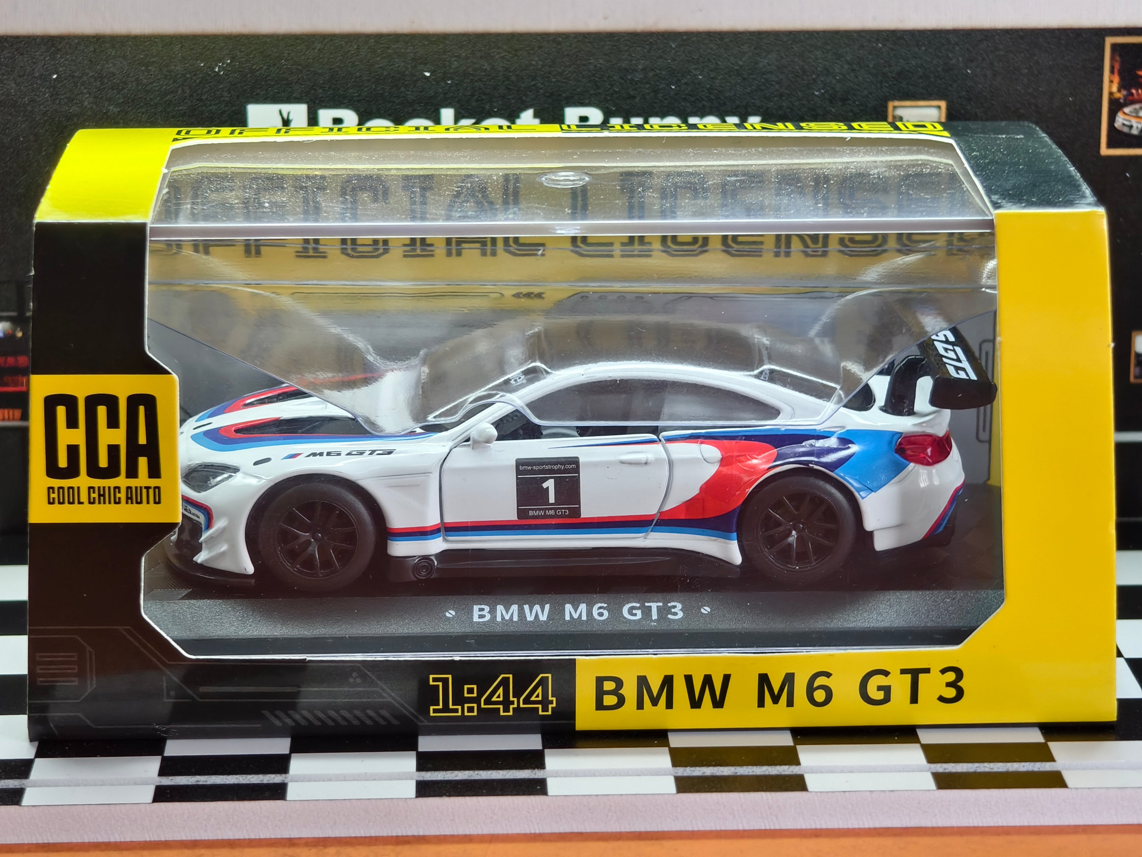 CCA Official Licensed BMW M6 GT3 1:44 Scale in Acrylic Box