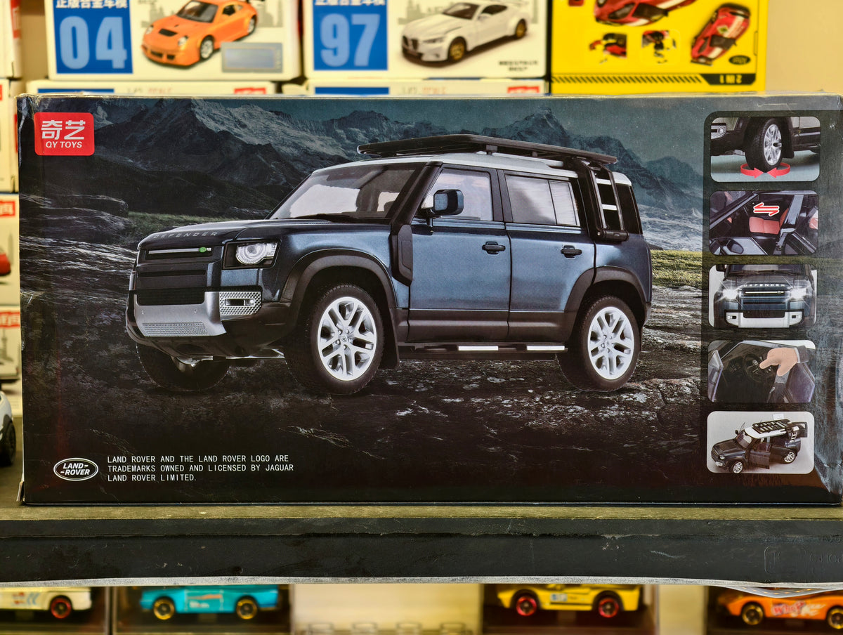 QY Toys Official Licensed Land Rover Defender 110 Blue 1:18  diecast scale model