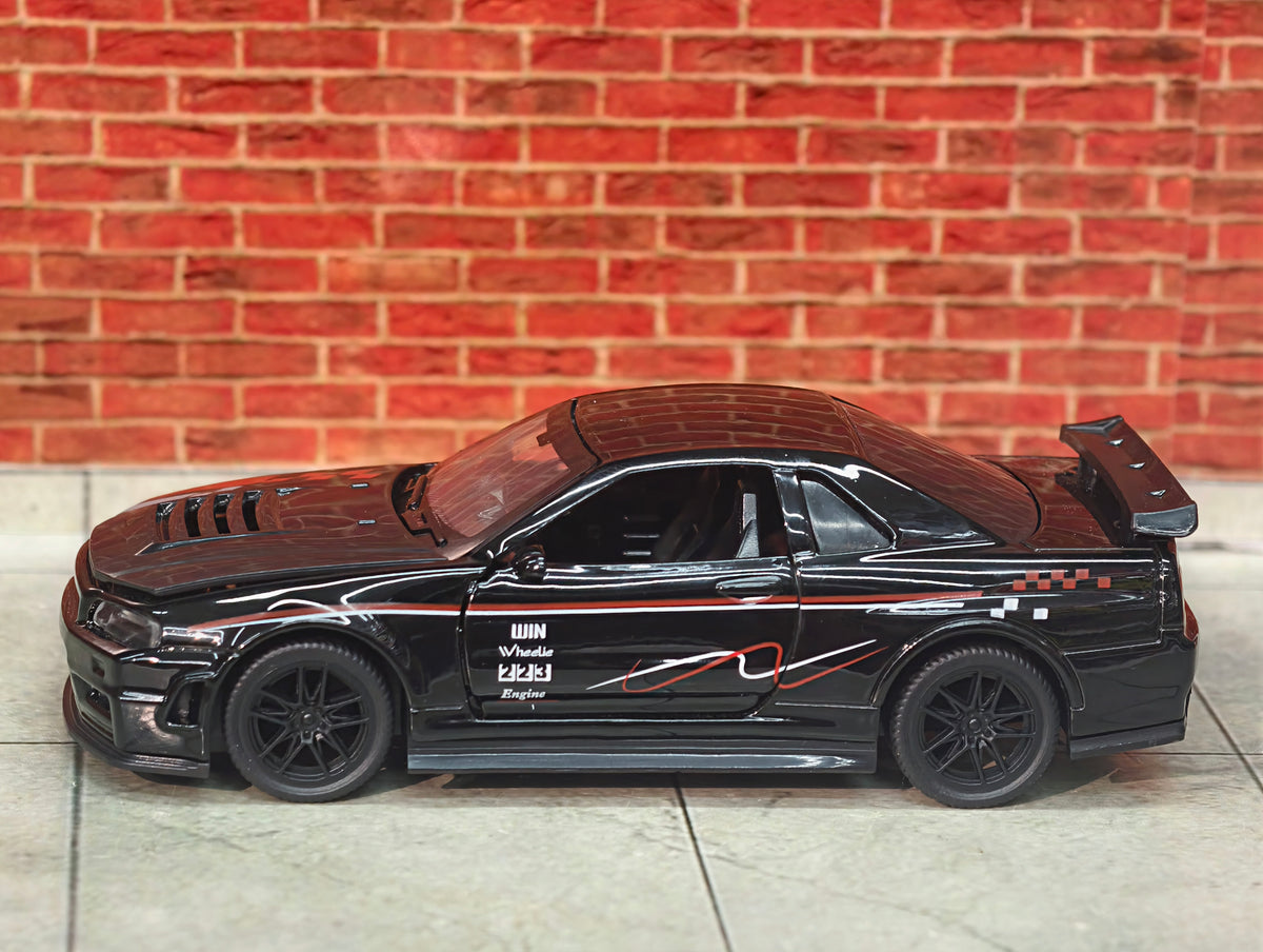 Nissan Skyline R34 1:36 Scale Premium Detailing