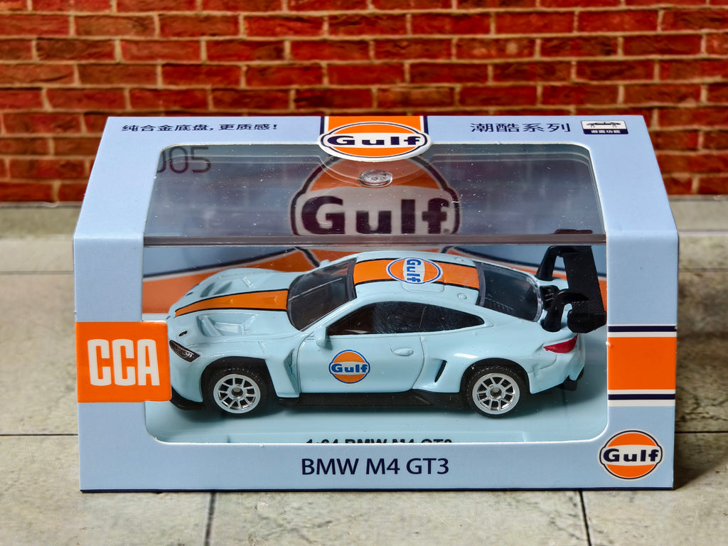 CCA Official Licensed BMW M4 GT3 Gulf Edition Premium Acrylic box 1:64 Scale