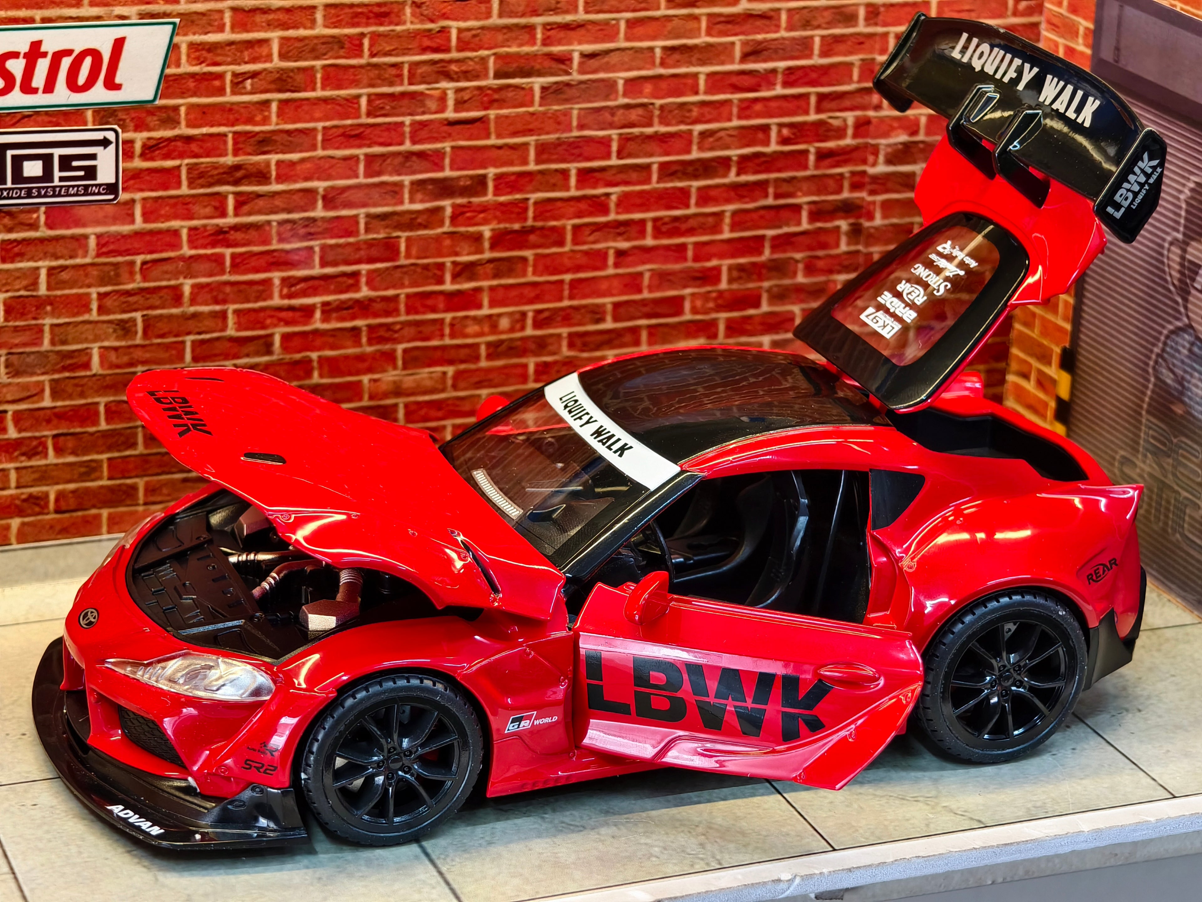 Toyota GR Supra (A90) Liberty Walk (LBWK) widebody kit 1:24 Scale