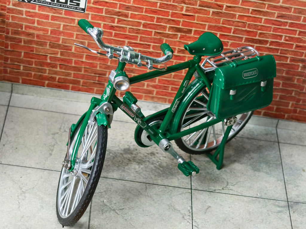 Vintage Diecast Cycle Model with Briefcase and Pump