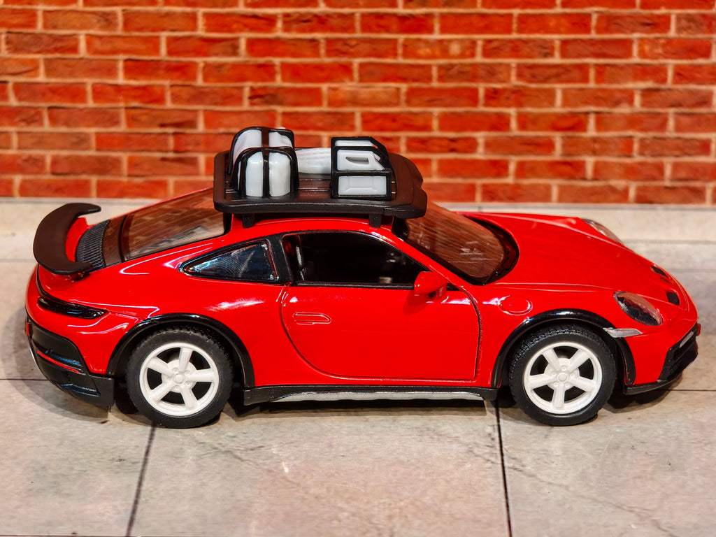 Kinsmart Official Licensed PORSCHE 911 RALLYE with Roof Rack 1:36 Scale