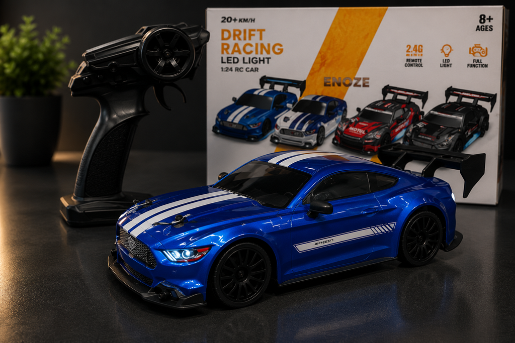 4WD Drift RC 20 Kmph 1:24 Scale with Proportional Acceleration and Speed Adjustments