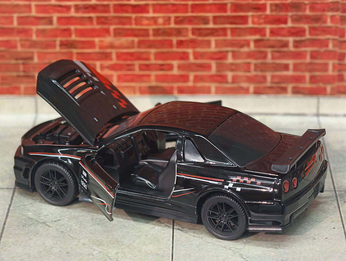 Nissan Skyline R34 1:36 Scale Premium Detailing