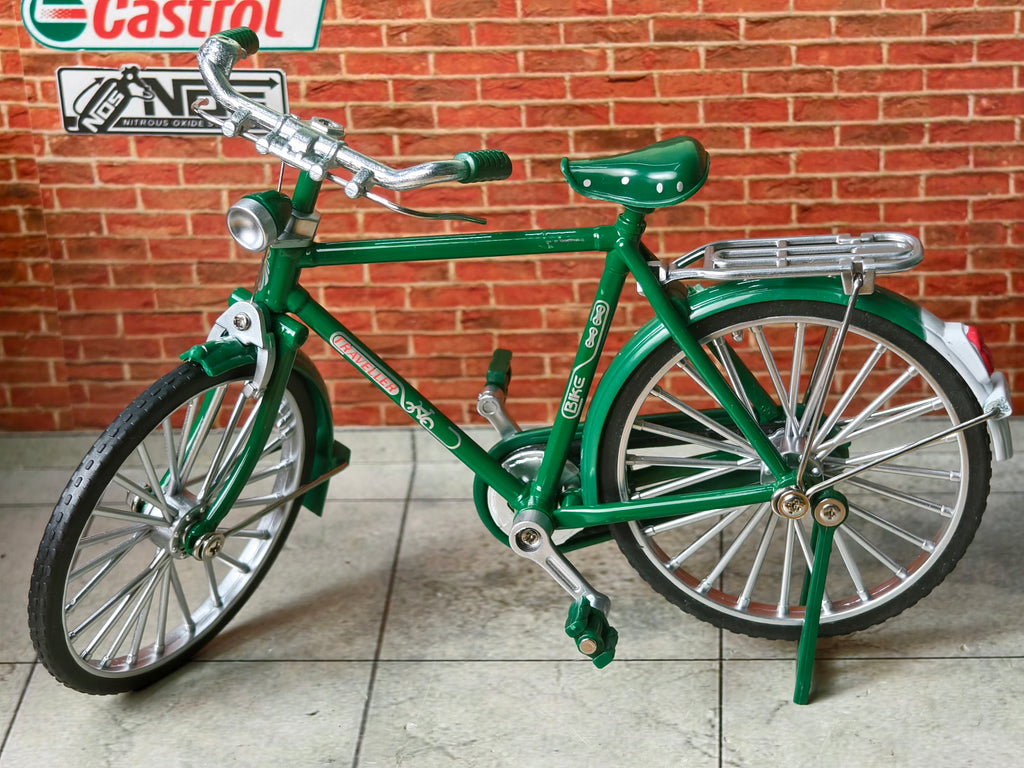 Vintage Diecast Cycle Model with Briefcase and Pump