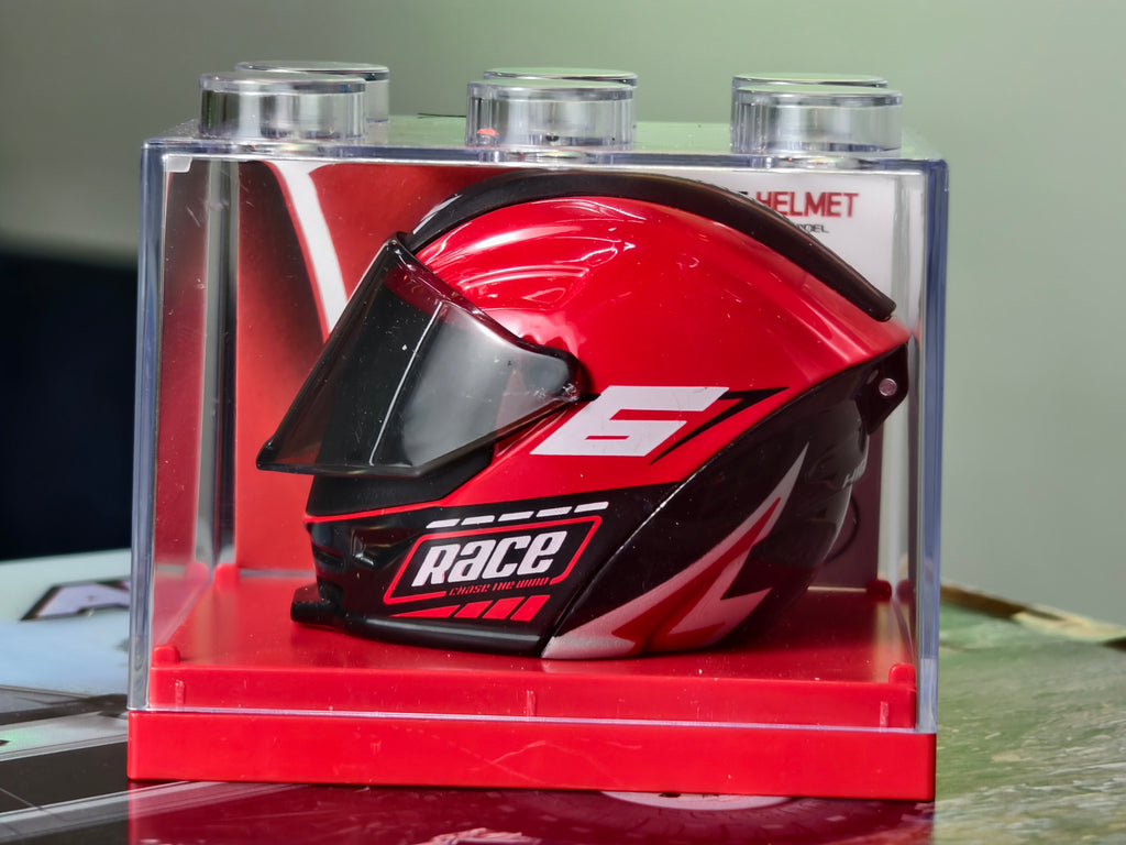 Transforming Motorcycle Helmet Figure