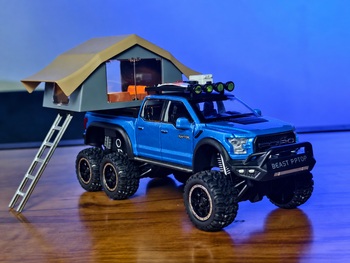 Ford Raptor F-150 Camper 1:24 Scale