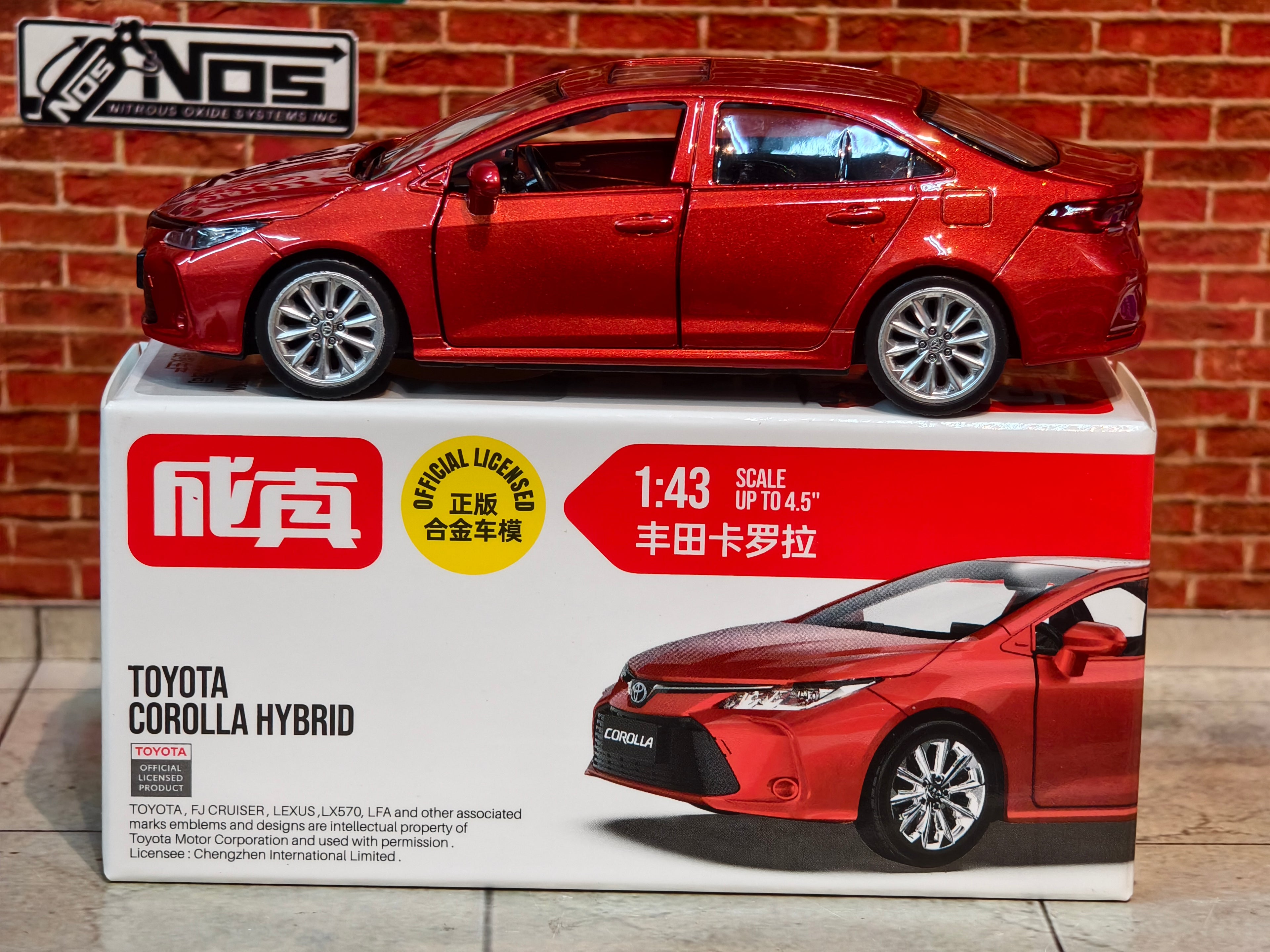 MSZ Official Licensed Toyota Corolla Hybrid 1:43 Scale