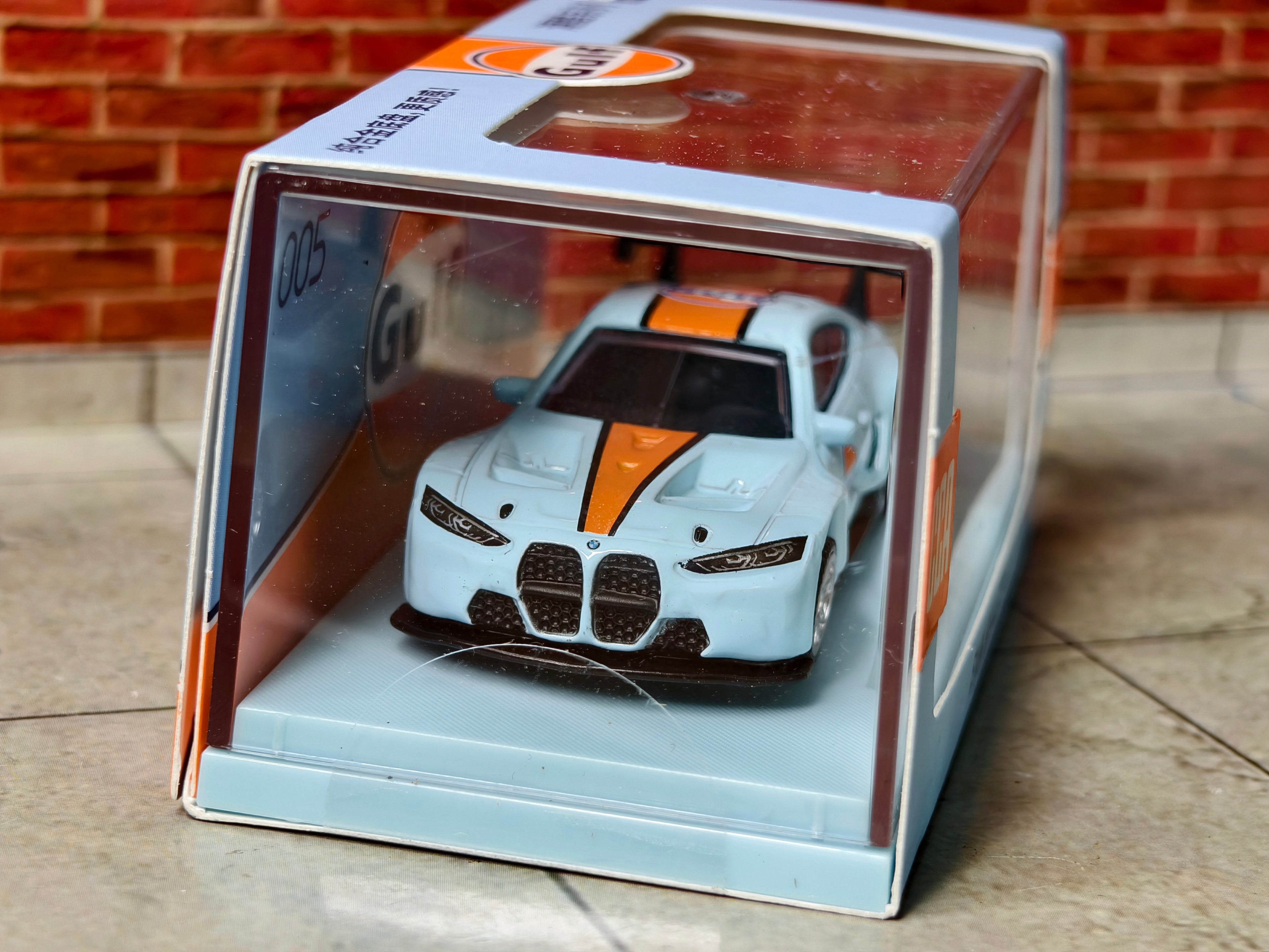 CCA Official Licensed BMW M4 GT3 Gulf Edition Premium Acrylic box 1:64 Scale