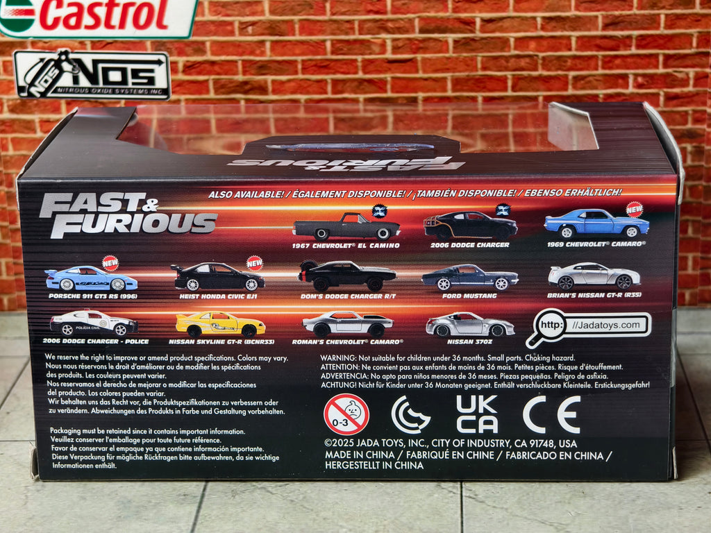 Fast and Furious Brian's Nissan GTR R35 1:32 Scale Official Licensed by Jada Toys