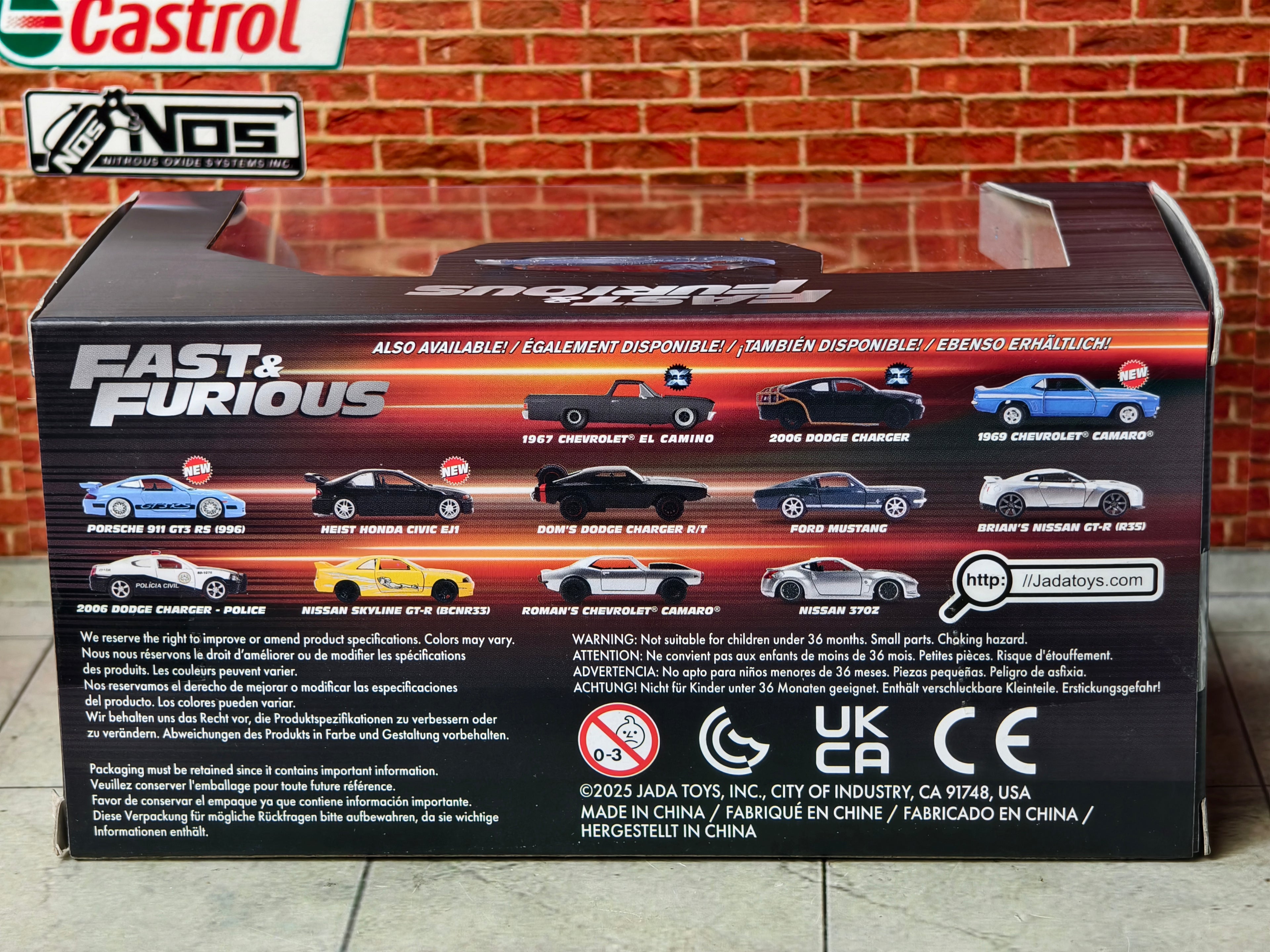 Fast and Furious Brian's Nissan GTR R35 1:32 Scale Official Licensed by Jada Toys