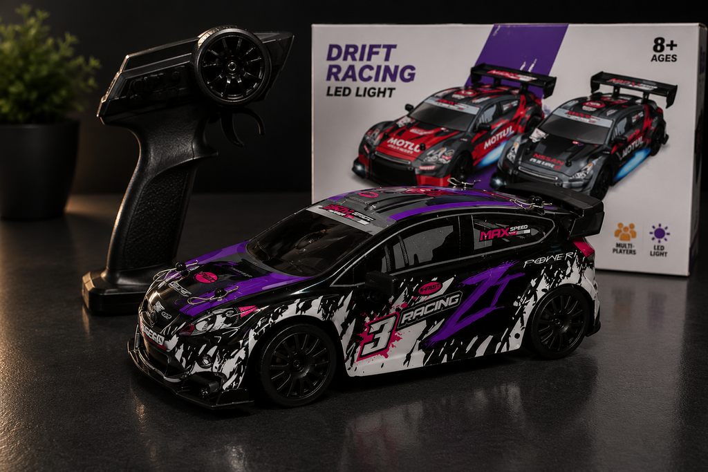 4WD Drift RC 20 Kmph 1:24 Scale with Proportional Acceleration and Speed Adjustments