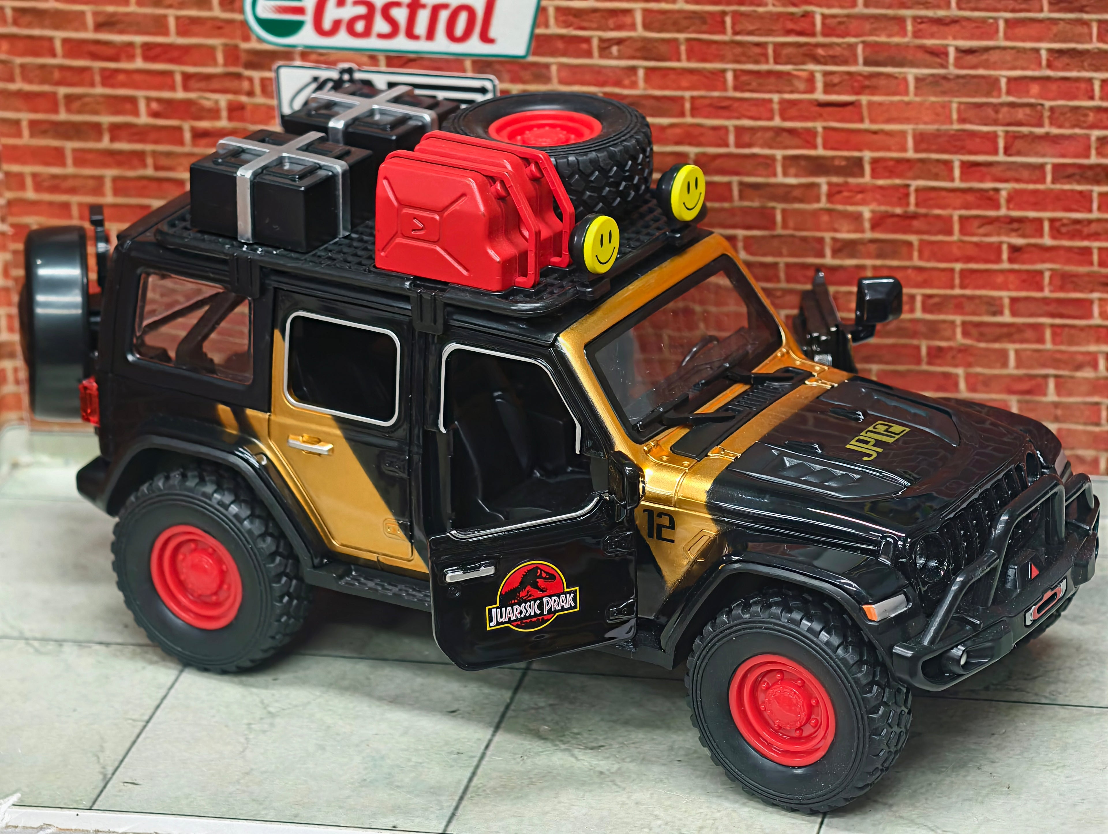 Jeep Wrangler Rubicon Jurassic Park Edition 1:24 Premium Detailing ABS Model