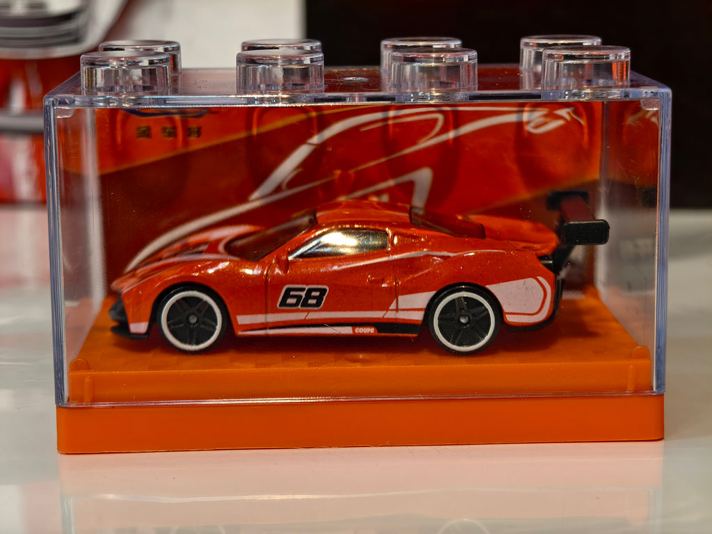 Ferrari 488 Pista 1:64 Scale in Acrylic Box