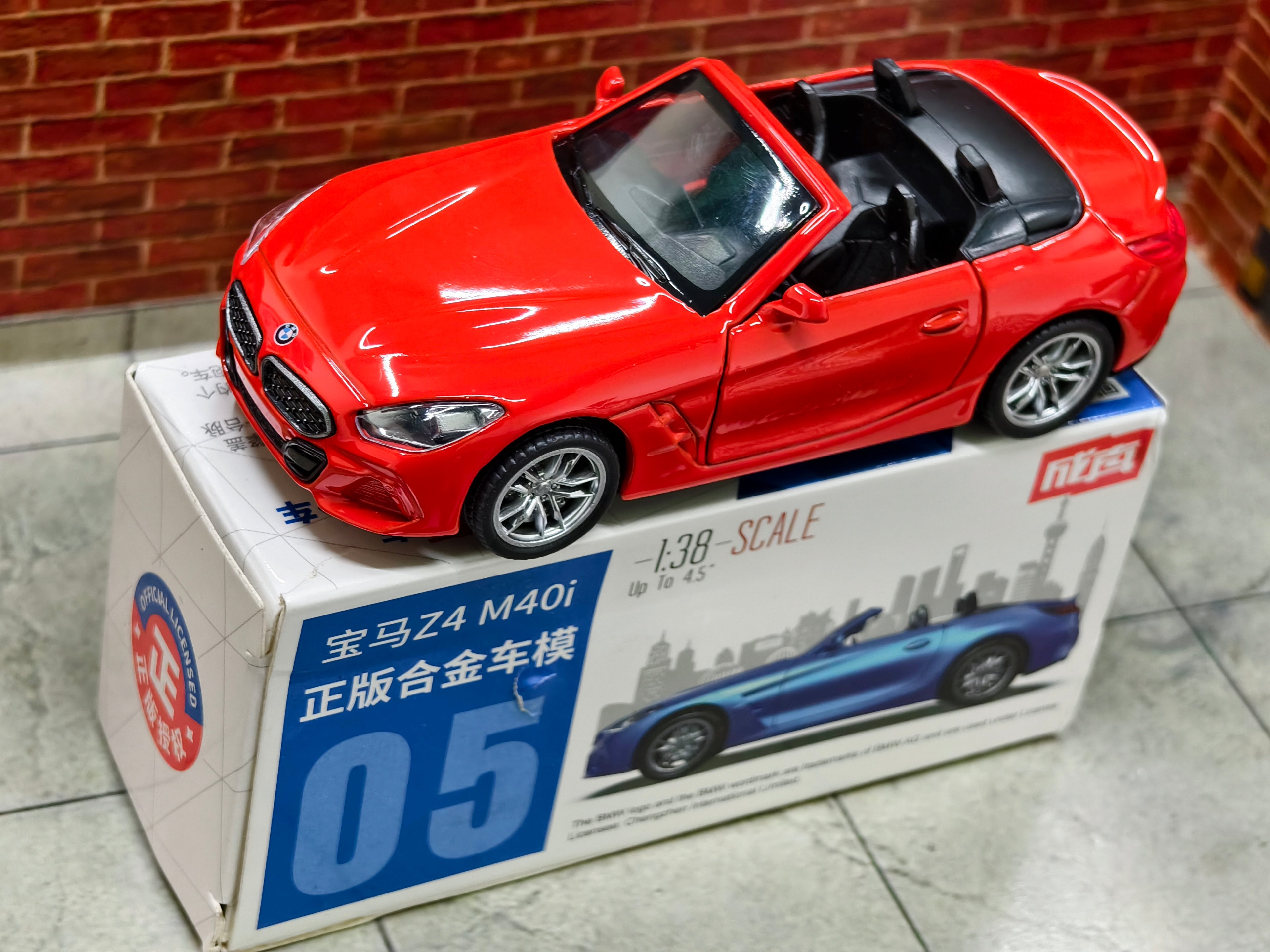 BMW Official Licensed Z4 M40i 1:38 Scale by MSZ