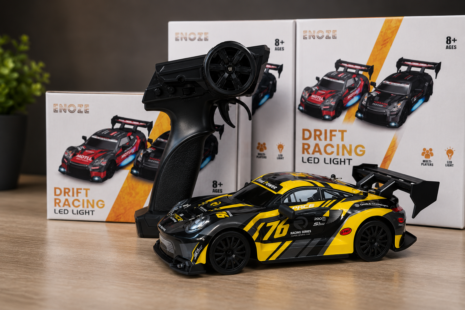 4WD Drift RC 20 Kmph 1:24 Scale with Proportional Acceleration and Speed Adjustments
