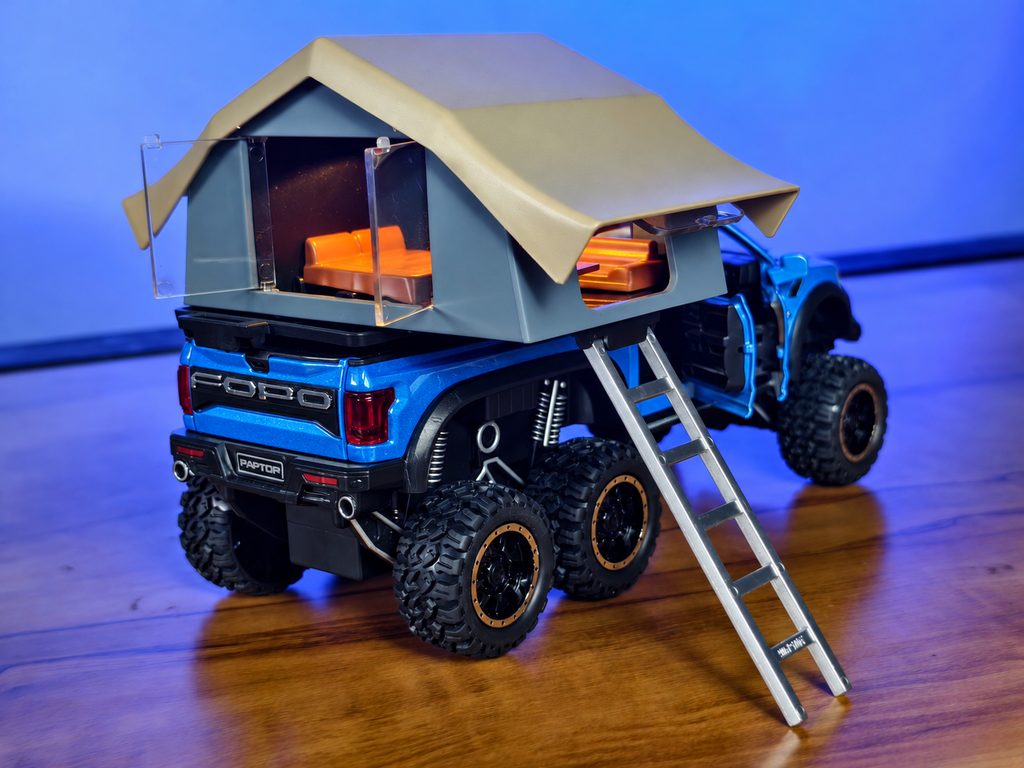 Ford Raptor F-150 Camper 1:24 Scale