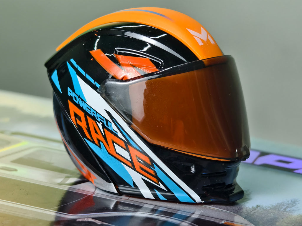 Transforming Motorcycle Helmet Figure