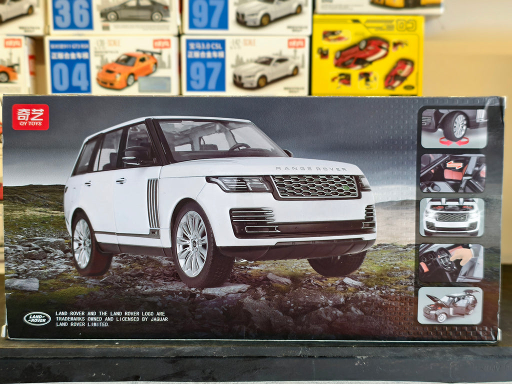 QY Toys Official Licensed Land Rover Range Rover Auto Biography  SV Black 1:18 Scale Premium Diecast Model
