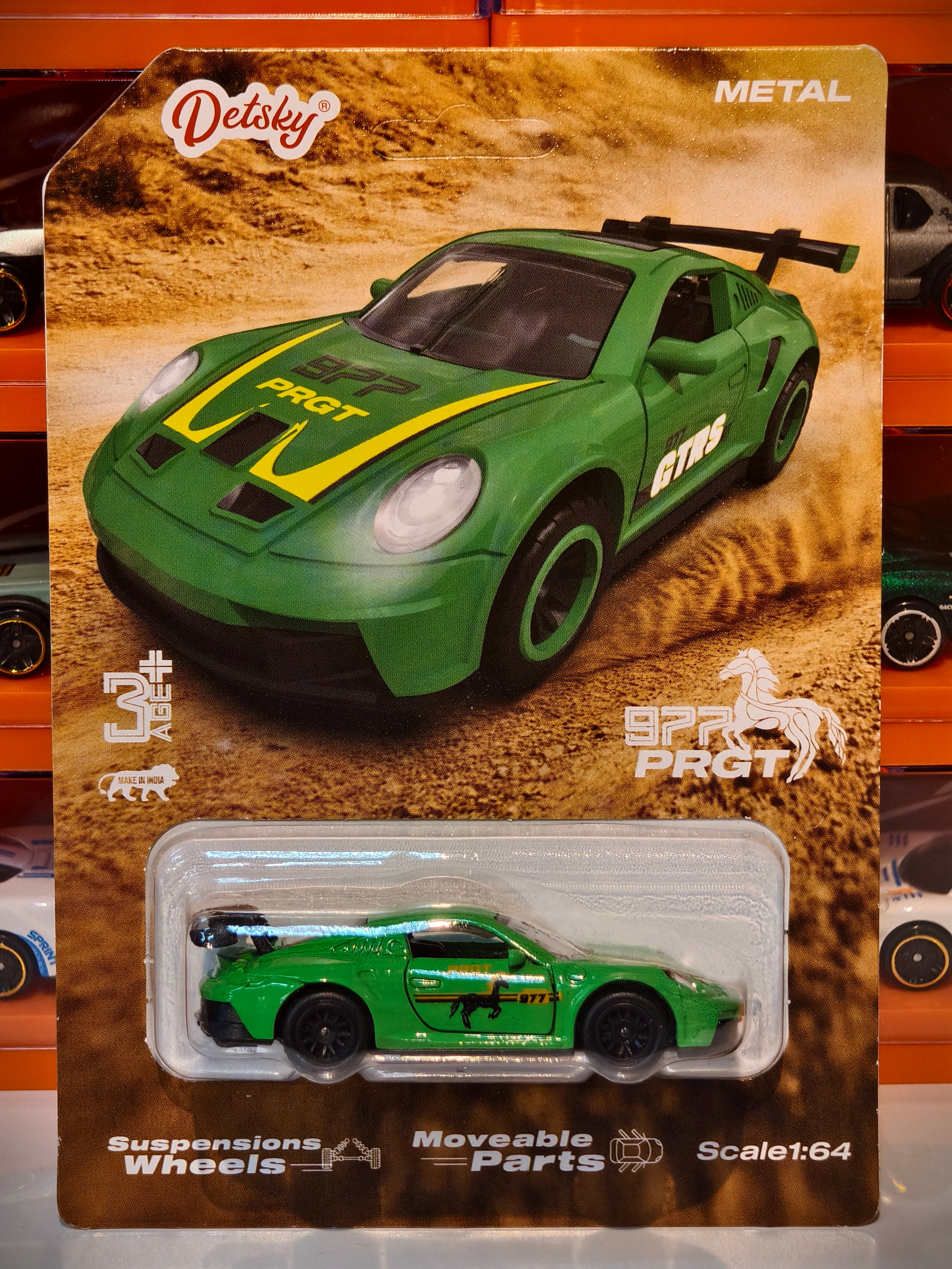 PORSCHE 911 GT3 RS 1:64 Door openable and Suspension working