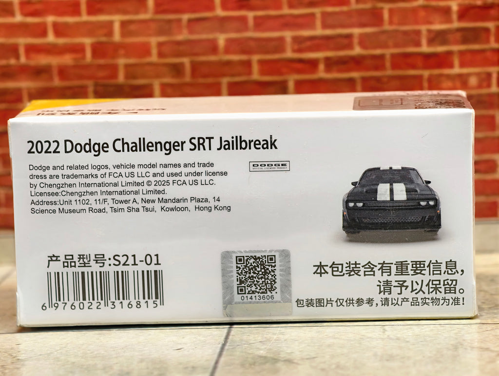 CCA Official Licensed 2022 Dodge Challenger SRT Jailbreak Edition 1:64 Scale