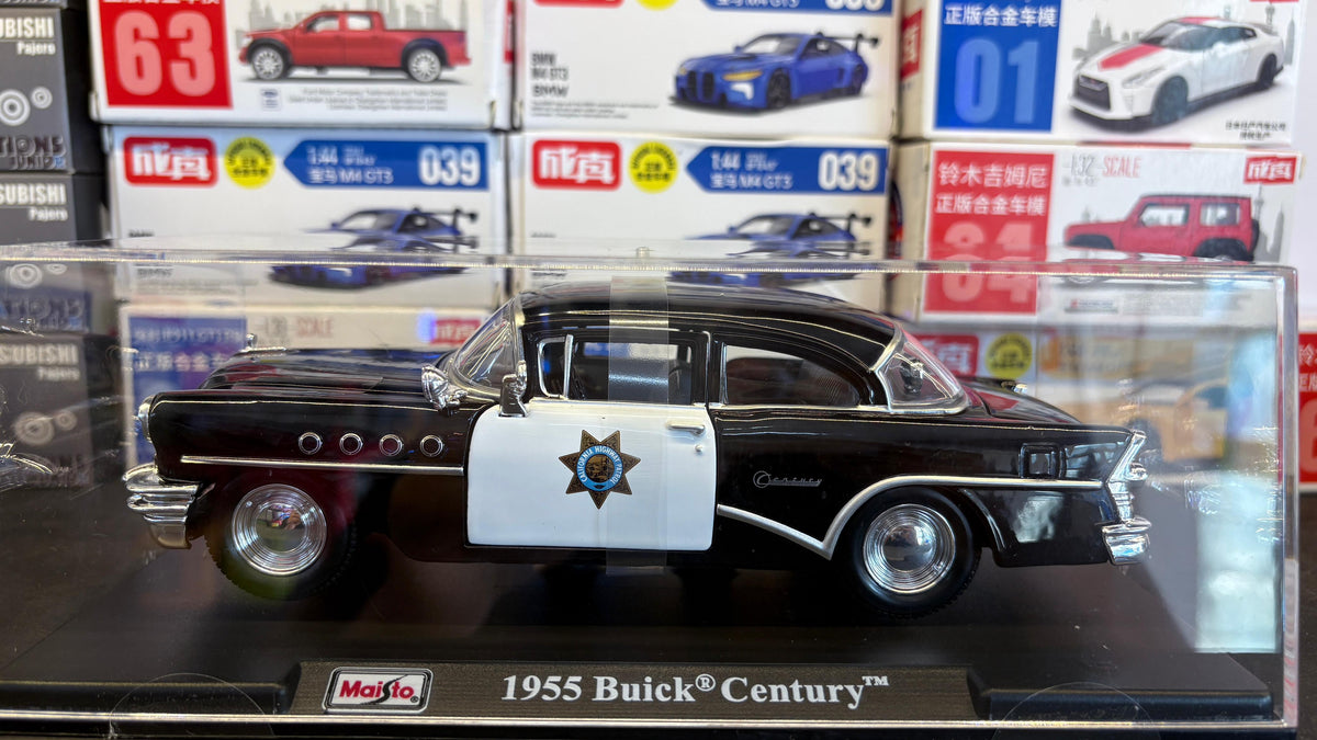 Maisto Official Licensed 1955 Buick Century 1:26 Scale in Acrylic Box
