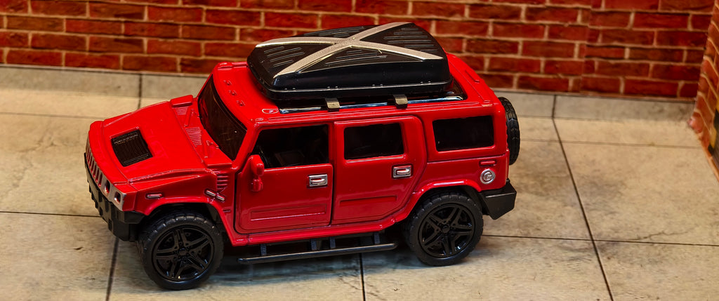 Hummer H2 (Red) 1:39 Scale Offroad