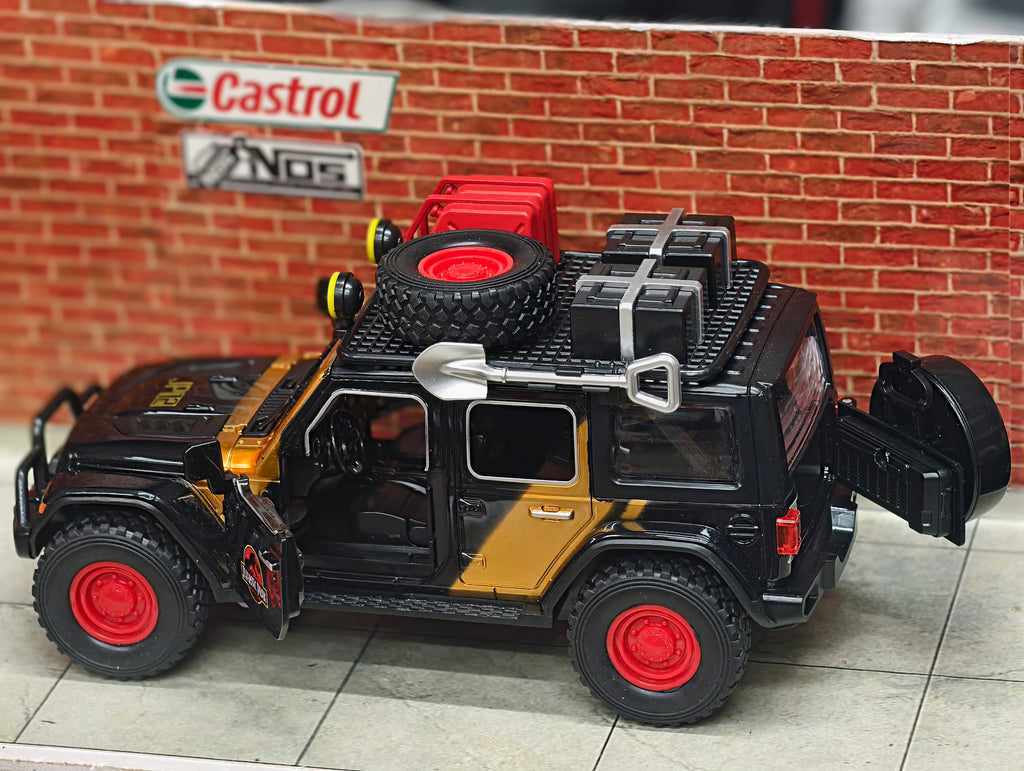 Jeep Wrangler Rubicon Jurassic Park Edition 1:24 Premium Detailing ABS Model