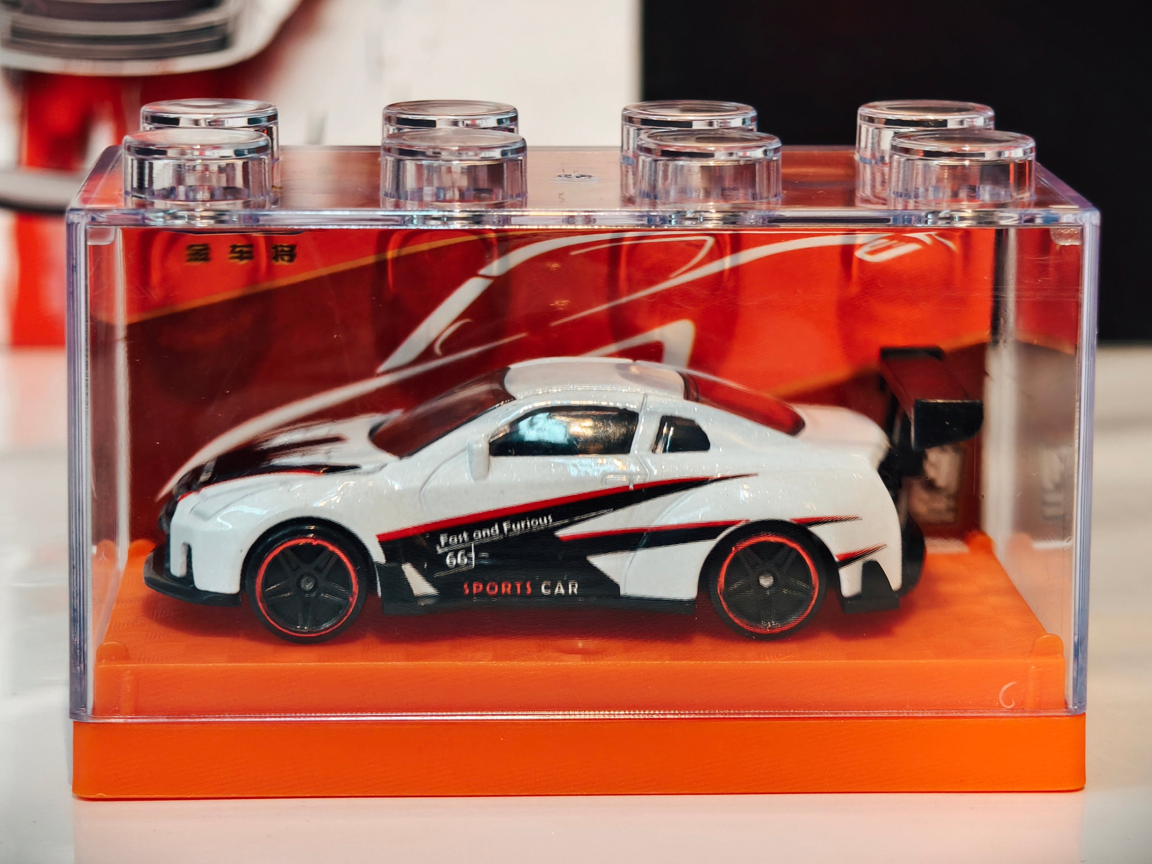 Nissan GTR R35 1:64 Scale in Acrylic Box