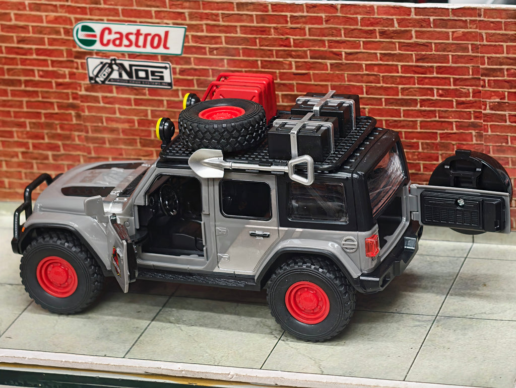 Jeep Wrangler Rubicon Jurassic Park Edition 1:24 Premium Detailing ABS Model