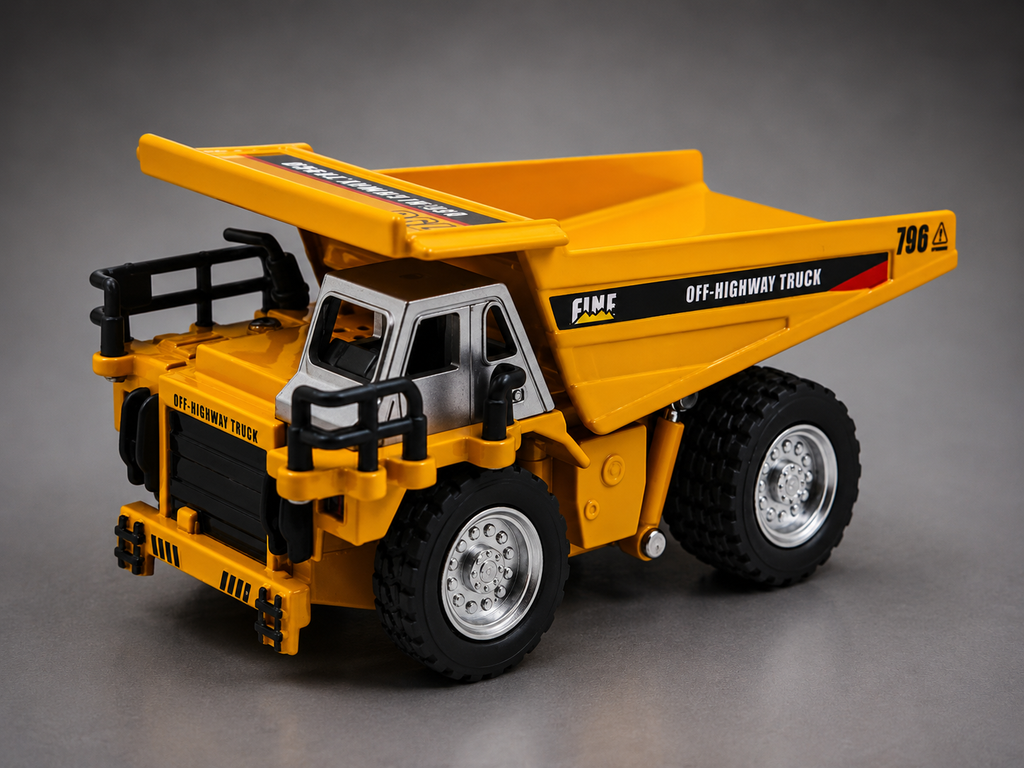 Trasped 1:64 Scale 2.4 GHz R/C Speed Regulating Alloy Model Dump Truck Vehicle Remote Control Car